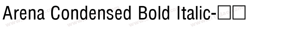 Arena Condensed Bold Italic字体转换